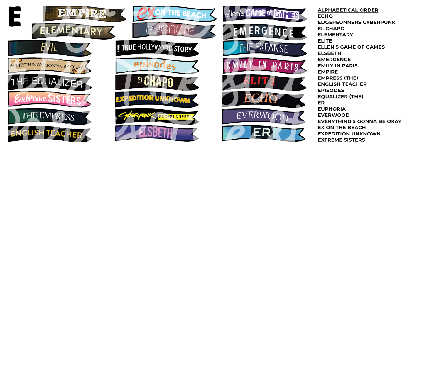 TV THURSDAY | Custom TV Show Flag Stickers (READ DESCRIPTION!)