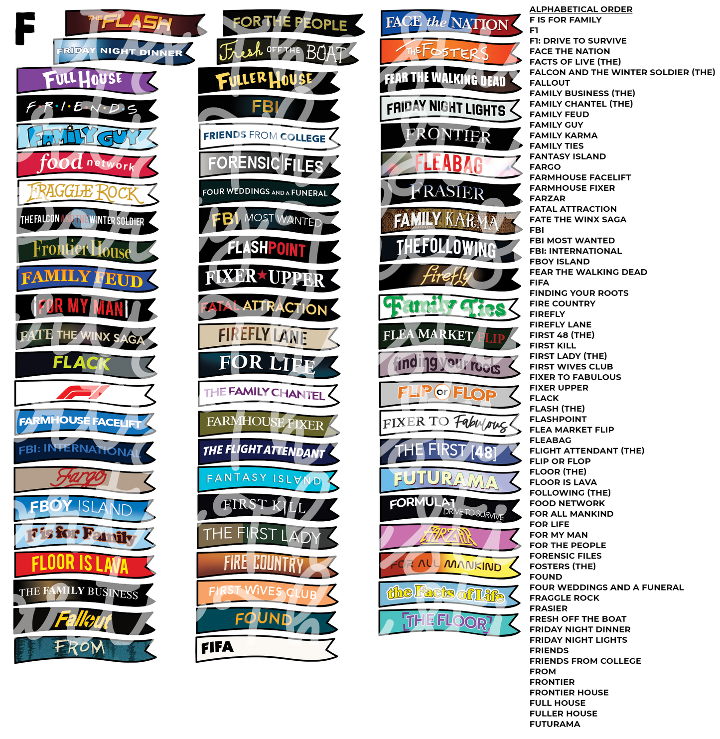 TV THURSDAY | Custom TV Show Flag Stickers