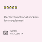 Gas Pump Planner Stickers