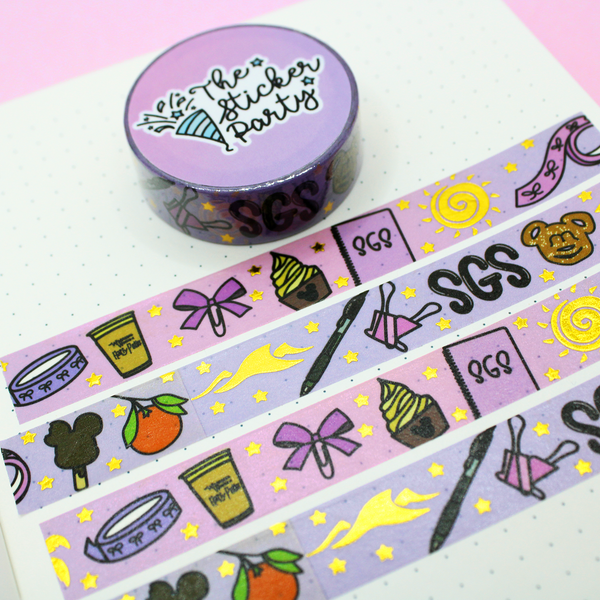 SGS 2024 Washi Tape 15mm Gold FOILED | Sugarygalshop Conference 2024 Orlando