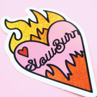 Slow Burn Glitter Die Cut