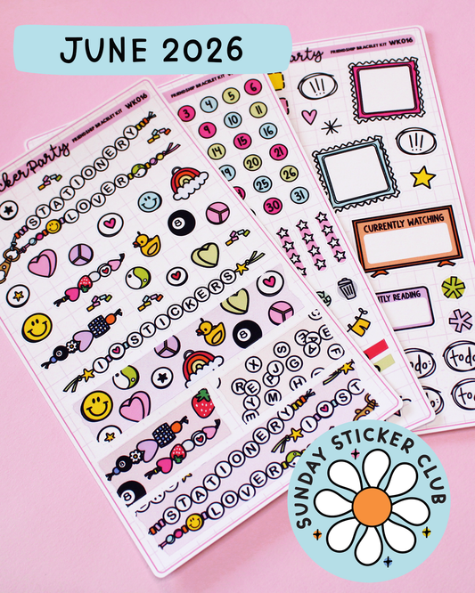 Sunday Sticker Club STICKERS ONLY