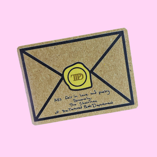 TTPD Envelope Craft Paper Die Cut Sticker