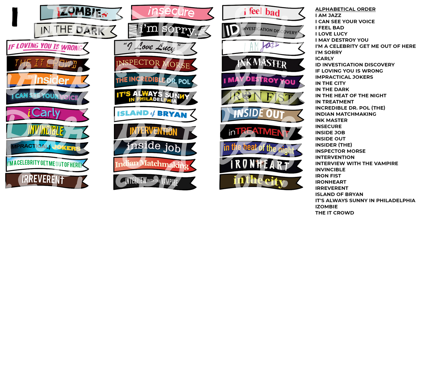 TV THURSDAY | Custom TV Show Flag Stickers (READ DESCRIPTION!)