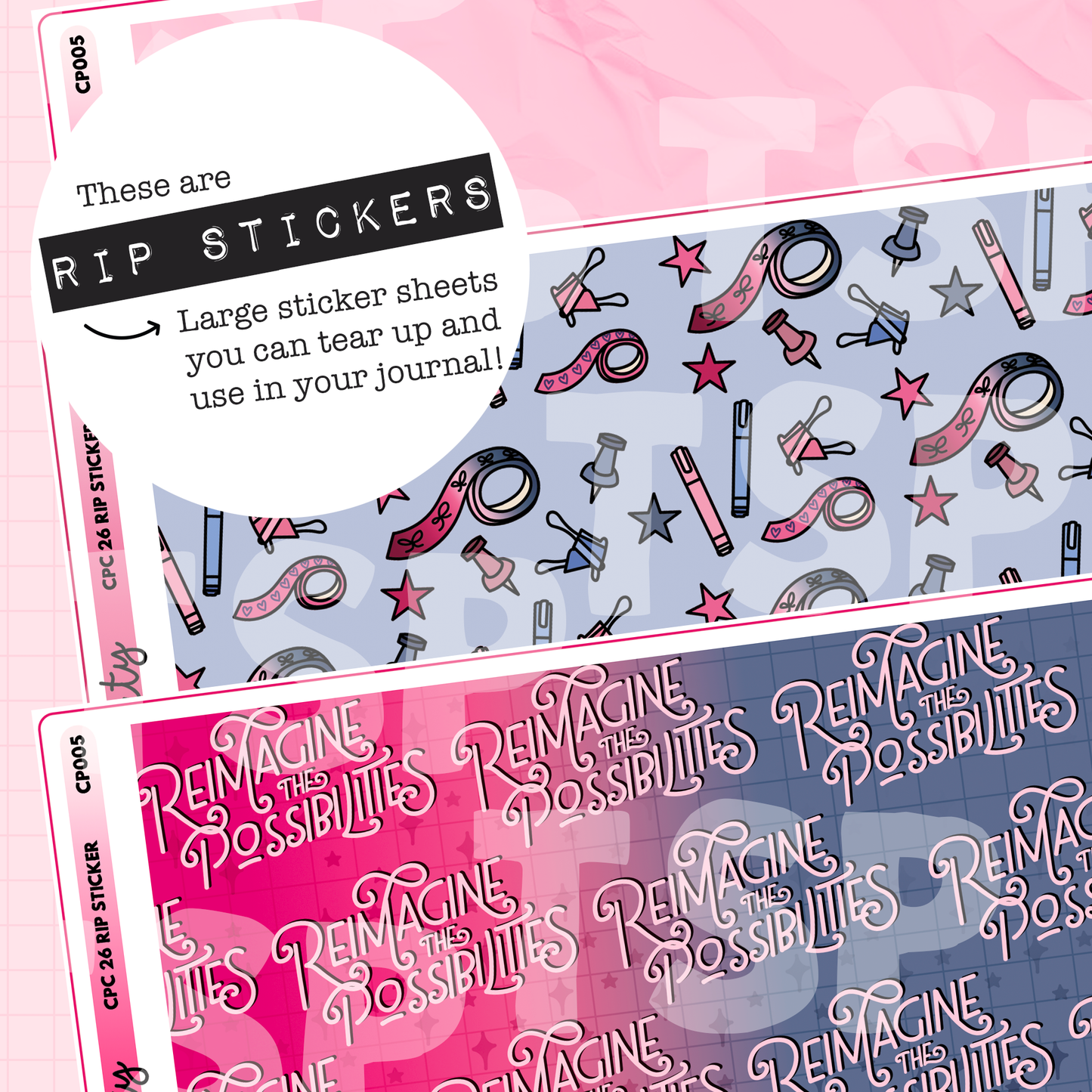 CPC 2026 Rip Stickers Set of 3 | Chicago Planner Conference