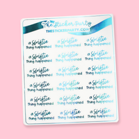 "A Swiftie Thing Happened" Turquoise Foiled Planner Stickers