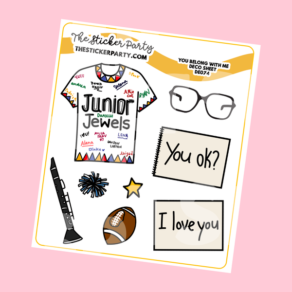 You Belong With Me Planner Stickers