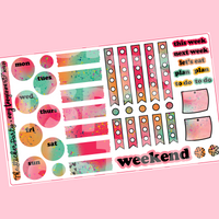 Amy Tangerine Summer Collab Journaling Sticker Kit