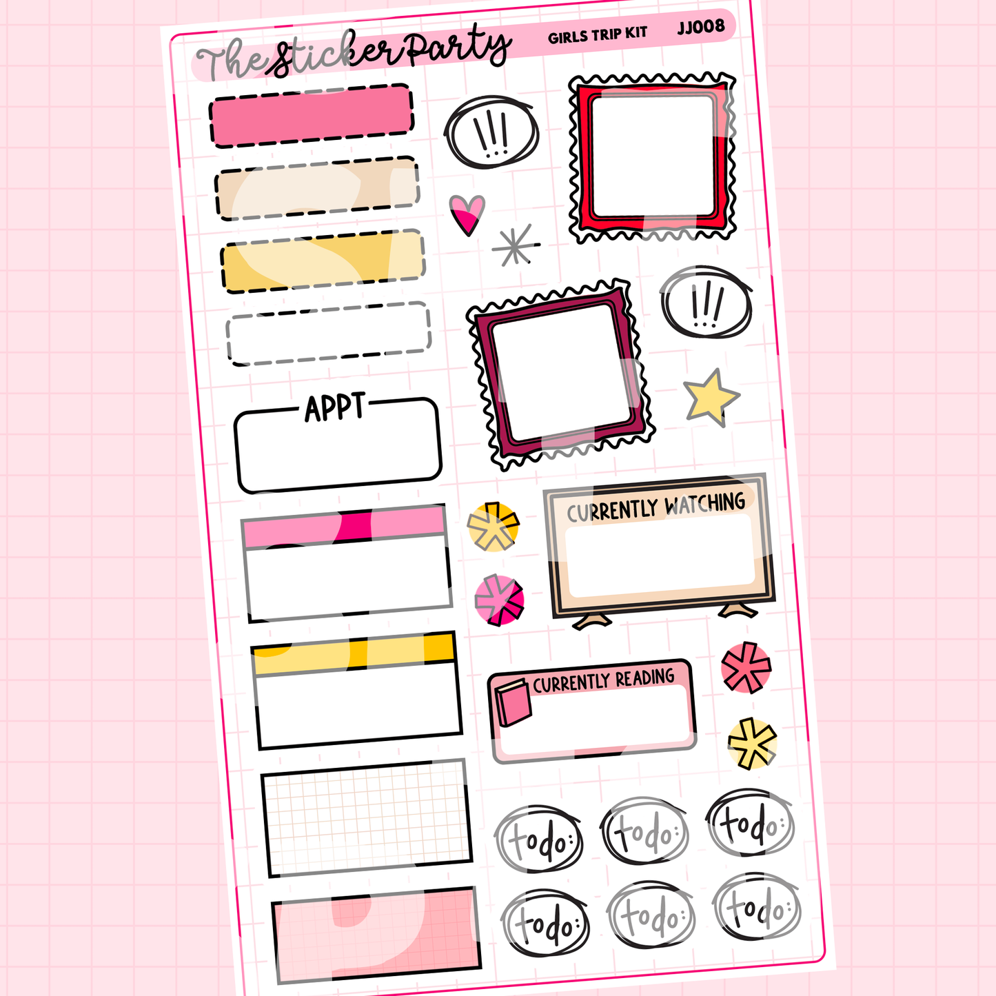 Girls Trip Weekly Sticker Kit