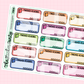 Finished Reading Planner Stickers | Book Tracker & Reading Log Stickers for Planners
