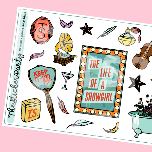 The Life of A Sh*wgirl Deco Planner Stickers