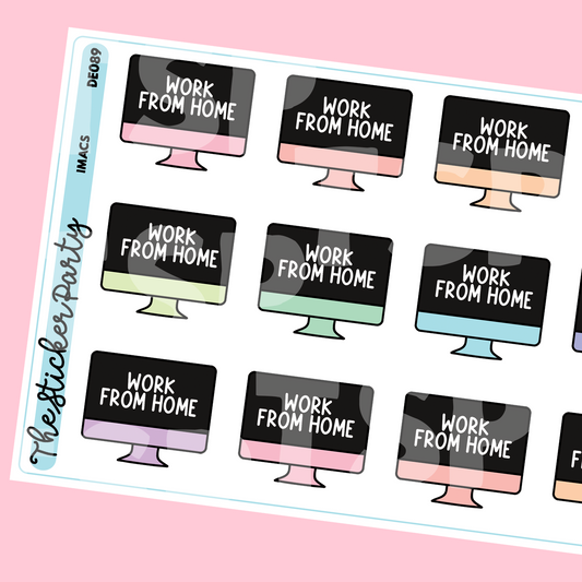 Work From Home Planner Stickers