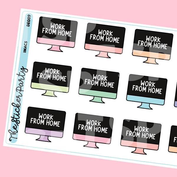 Work From Home Planner Stickers