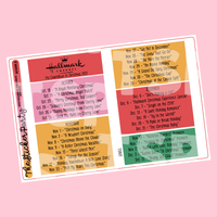 2025 H*llmark Christmas Movies Planner Stickers