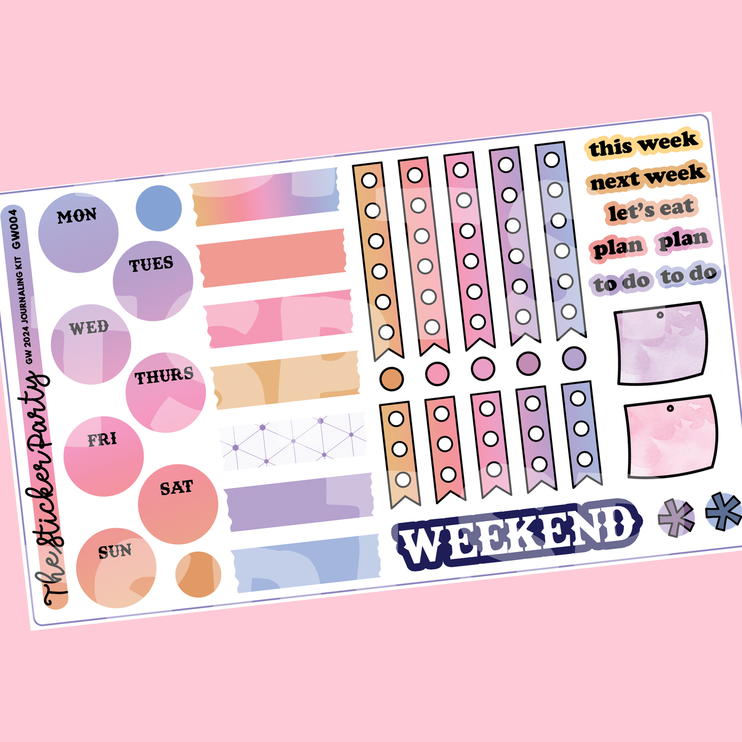 GO Wild 2024 JOURNALING KIT Sticker Kit | GO Wild 2024 Dallas GW 2024