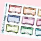 Finished Watching Planner Stickers | TV Show Tracker & Rating Stickers for Planners