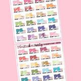 Prompts Complete Planner Stickers 2025 Pop Sugar Reading Challenge Planner Stickers