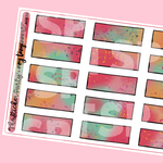 Amy Tangerine Summer Collab Abstract Boxes Planner Stickers