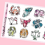 Zodiac Deco Planner Stickers