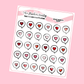 Heart Bubble Planner Stickers