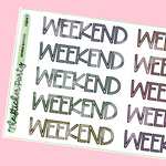 Doodle Weekend Planner Stickers