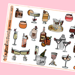 Christmas Cocktails Planner Stickers