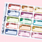 Currently Reading Planner Stickers | Book Tracker Stickers for Planners & Reading Journals