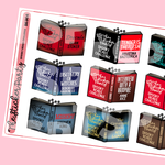 Spooky Reads Reading Challenge Planner Stickers