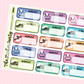 Workout Planner Stickers | Fitness Tracker Stickers for Exercise, Gym, Running & Weight Loss