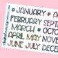 Doodle Month Planner Stickers