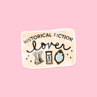 Historical Fiction Book Lover Die Cut Sticker