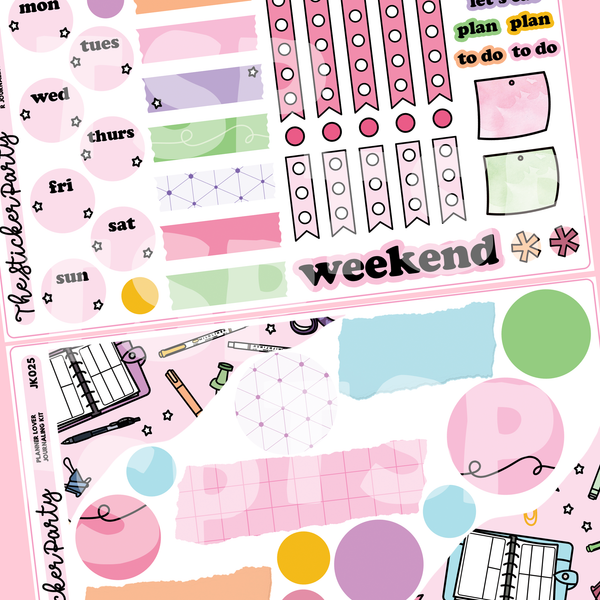 Planner Lover Journaling Sticker Kit