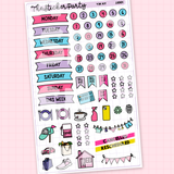 Y2K Girlie Weekly Sticker Kit
