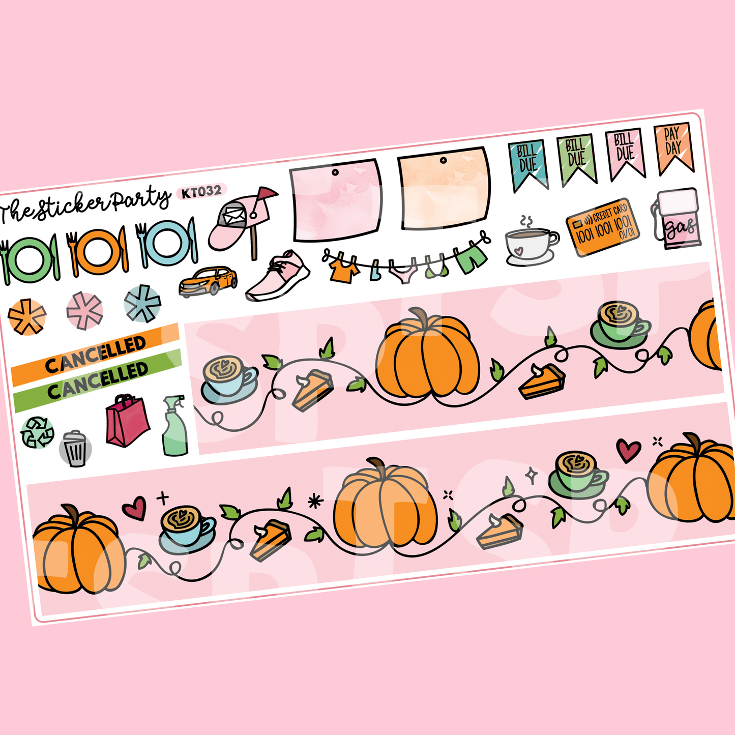 Pink Pumpkin Kit in Standard Vertical Sizing