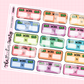 Work Hours/Shift Tracker Planner Stickers