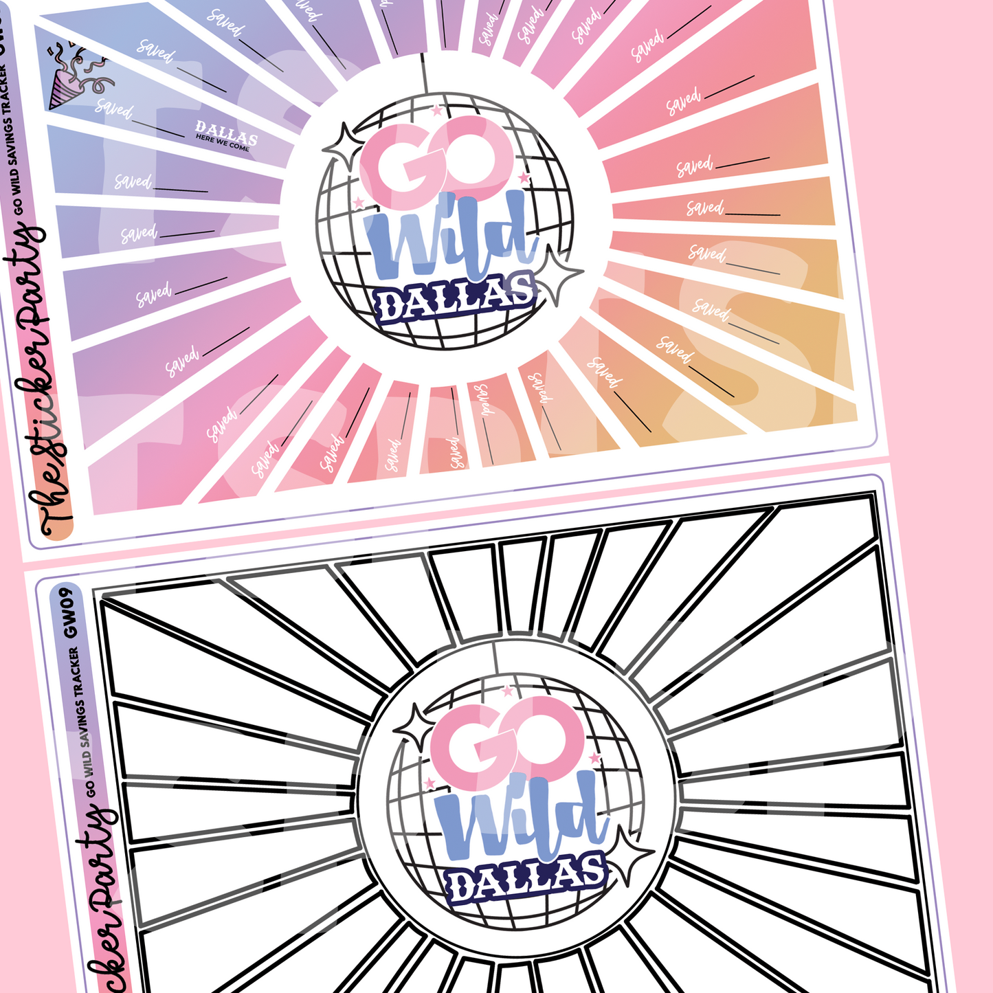 GO Wild 2024 SAVINGS TRACKER Sticker Kit | GO Wild 2024 Dallas GW 2024