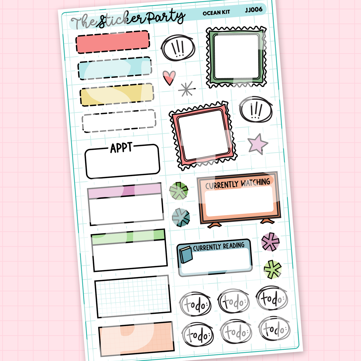 Ocean Weekly Sticker Kit
