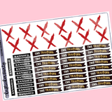 The Tra*tors US Season 4 Planner Stickers