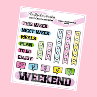 Varsity Functionals Planner Stickers