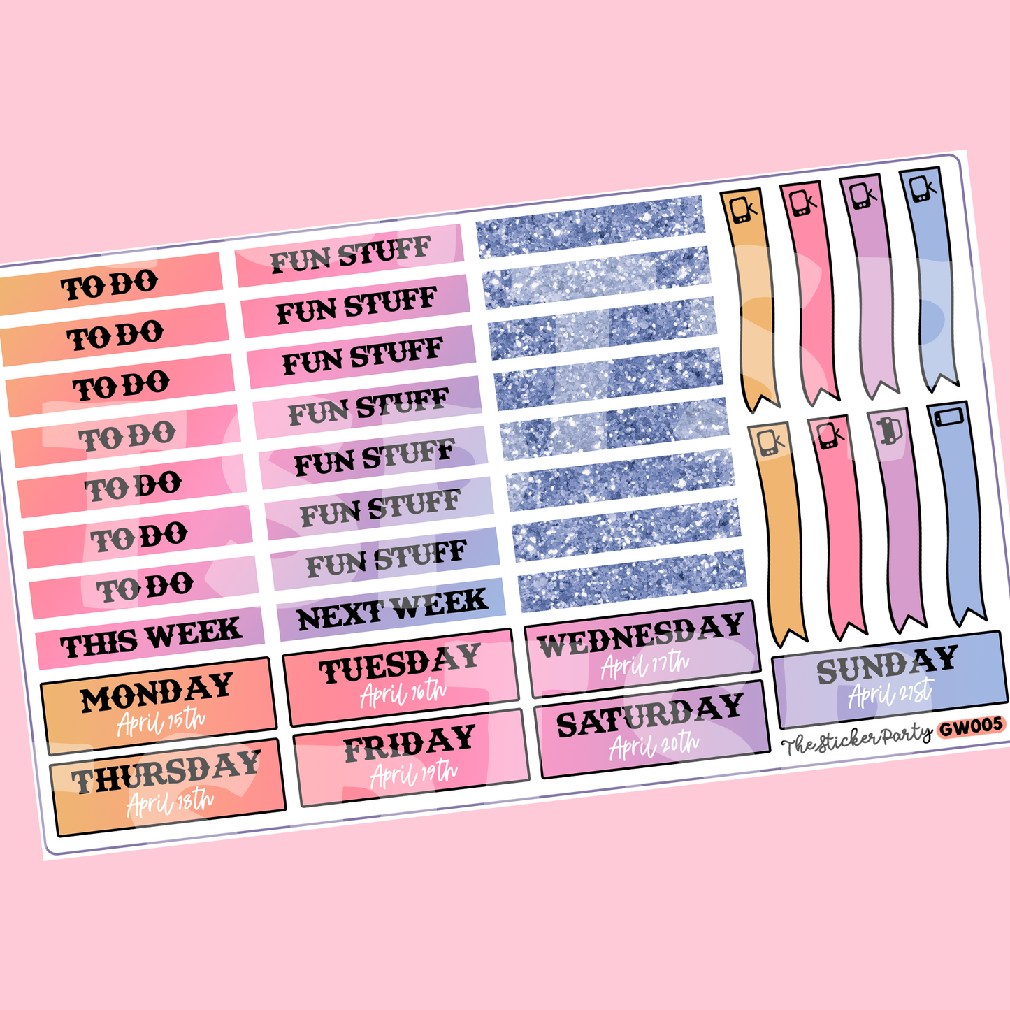 GO Wild 2024 STANDARD VERTICAL Sticker Kit | GO Wild 2024 Dallas GW 2024