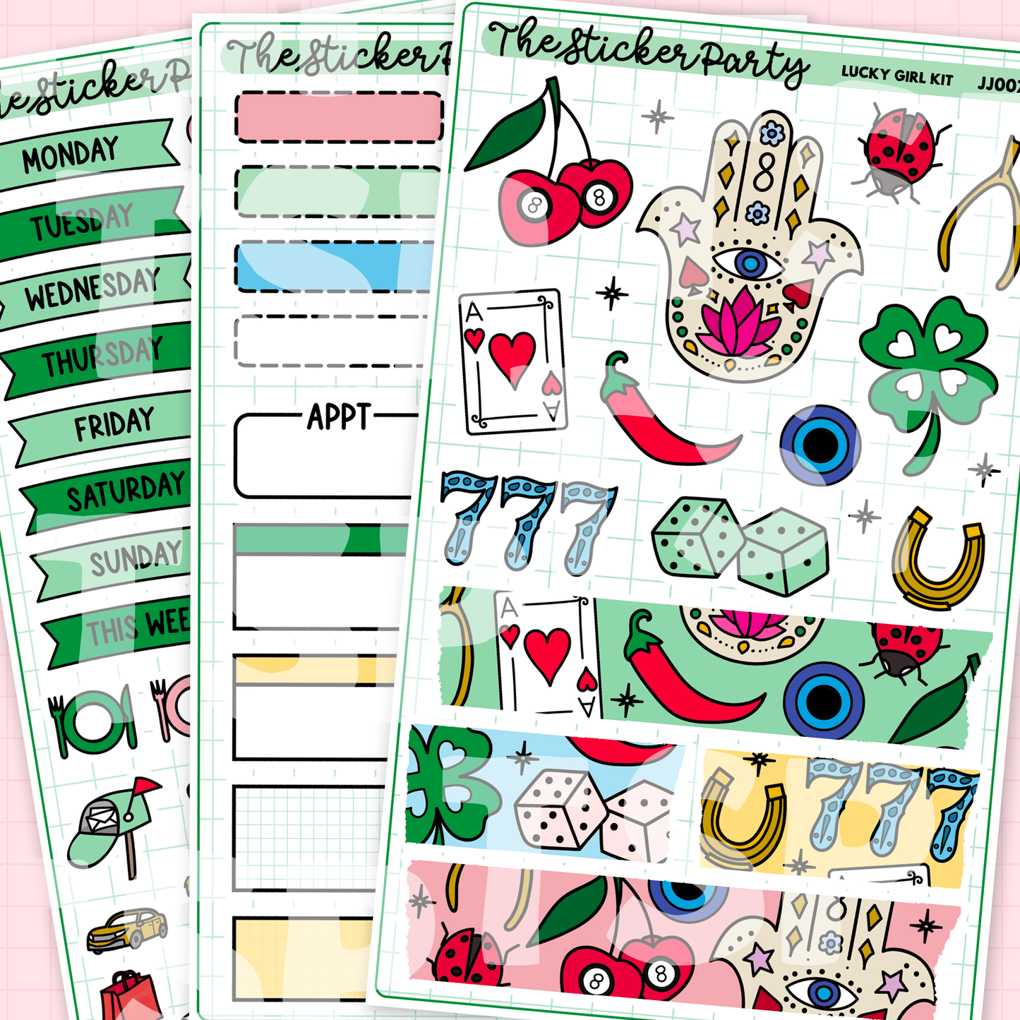 Lucky Girl Weekly Sticker Kit