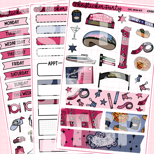 CPC 2026 Weekly Sticker Kit | Chicago Planner Conference