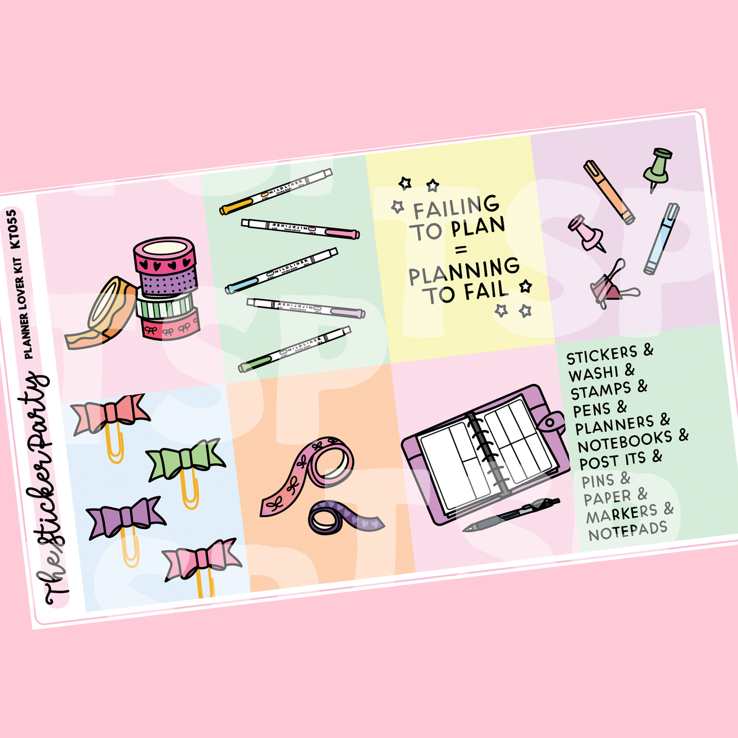 Planner Lover Kit in Standard Vertical Sizing