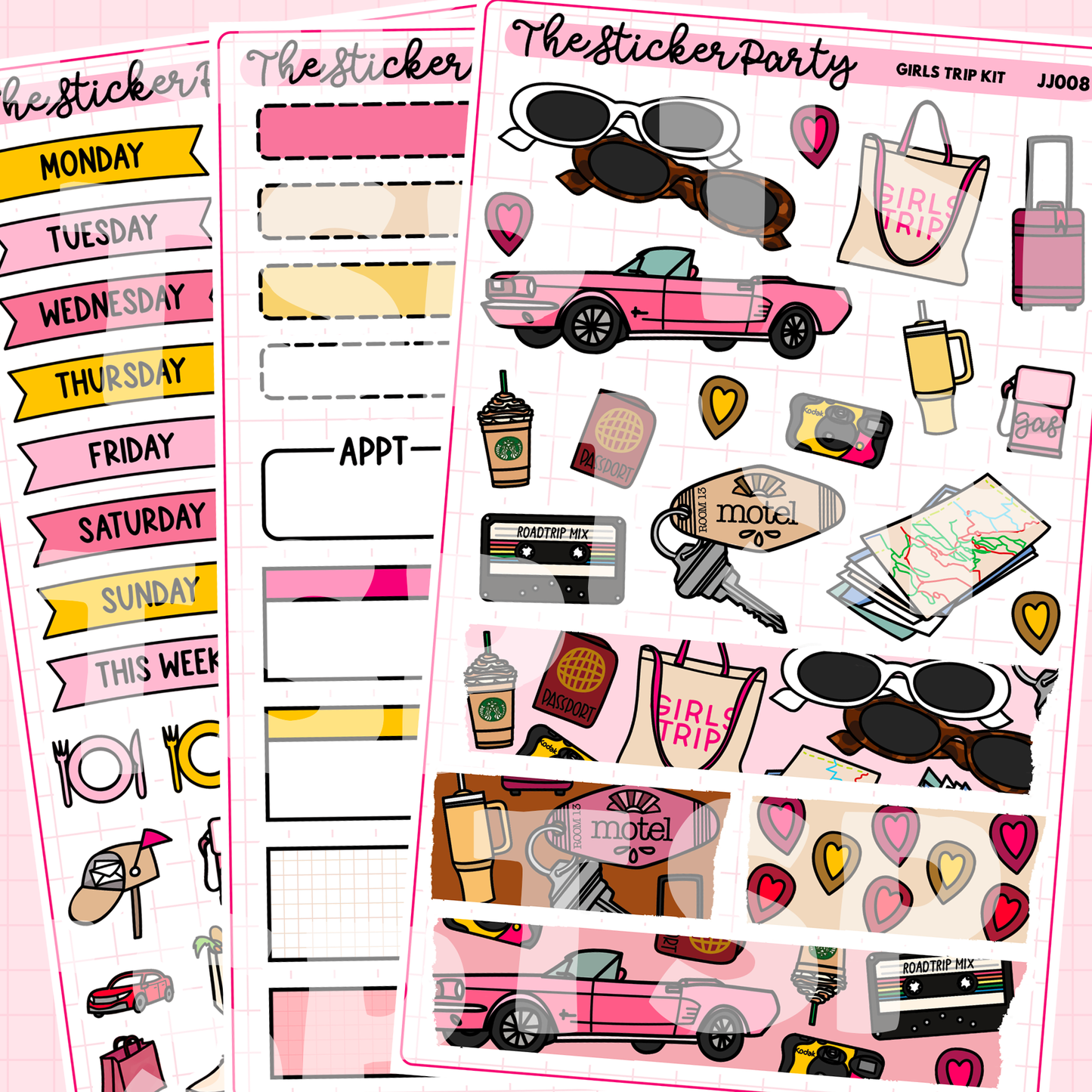 Girls Trip Weekly Sticker Kit