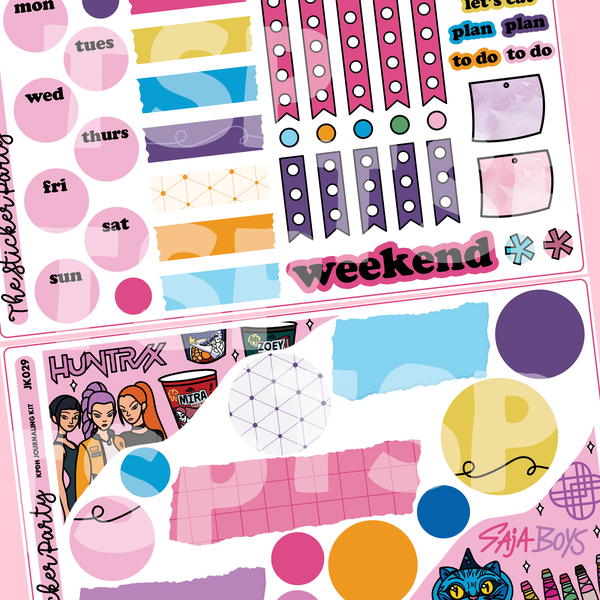 Kpop D*mon Hunters Journaling Sticker Kit