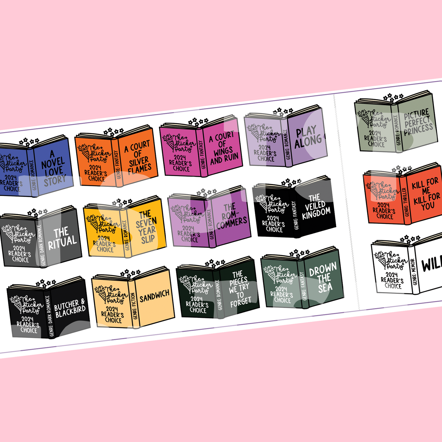 TSP Readers' Choice Kit 2024 | Popular 2024 Books Planner Stickers