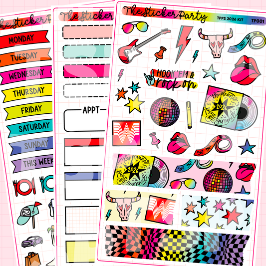 TPPS 2026 Weekly Sticker Kit | The Planner Party Summit