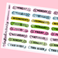 Varsity Weekdays Planner Stickers