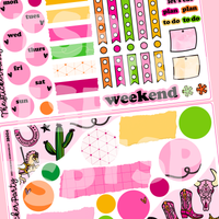 Pink Pony Club Journaling Sticker Kit