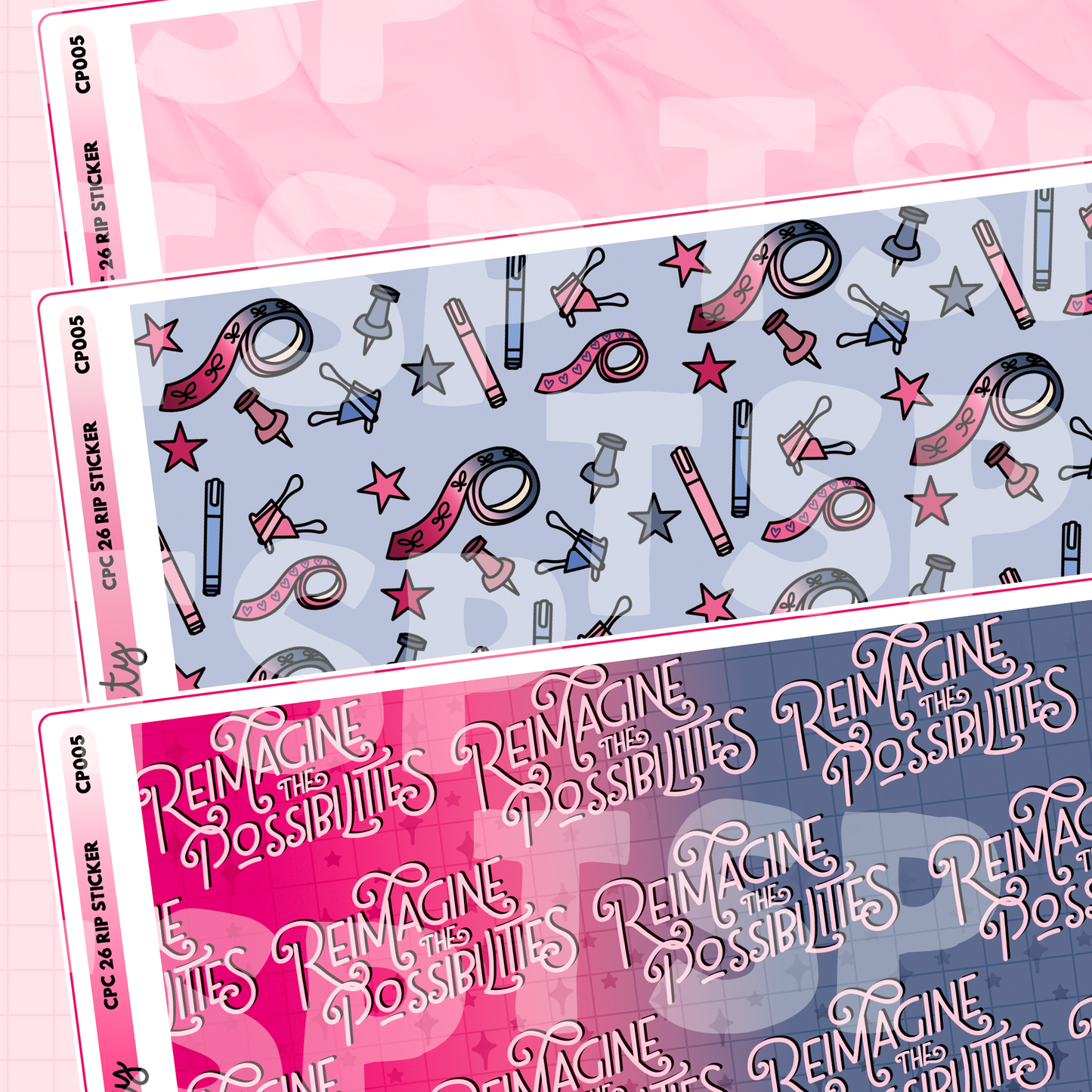 CPC 2026 Rip Stickers Set of 3 | Chicago Planner Conference